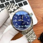 Copy IWC Pilots Mark XVIII Stainless Steel Blue Dial Watch 40MM